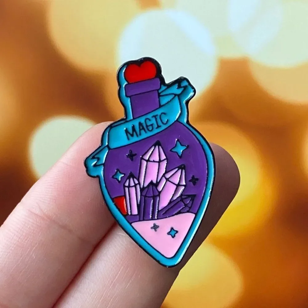Crystal Magic Potion Enamel Pin/ Brooch
